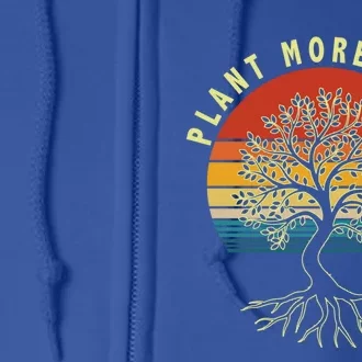 Plant More Trees Save Earth Happy Earth Day Cute Gift Full Zip Hoodie