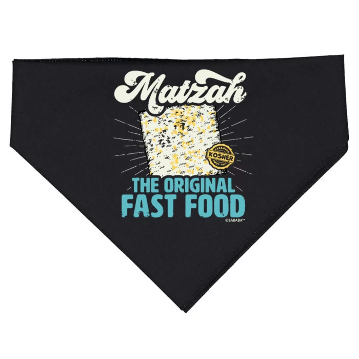 Passover Matzah The Original Fast Food Funny Seder Gift USA-Made Doggie Bandana