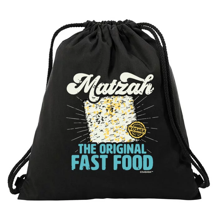 Passover Matzah The Original Fast Food Funny Seder Gift Drawstring Bag