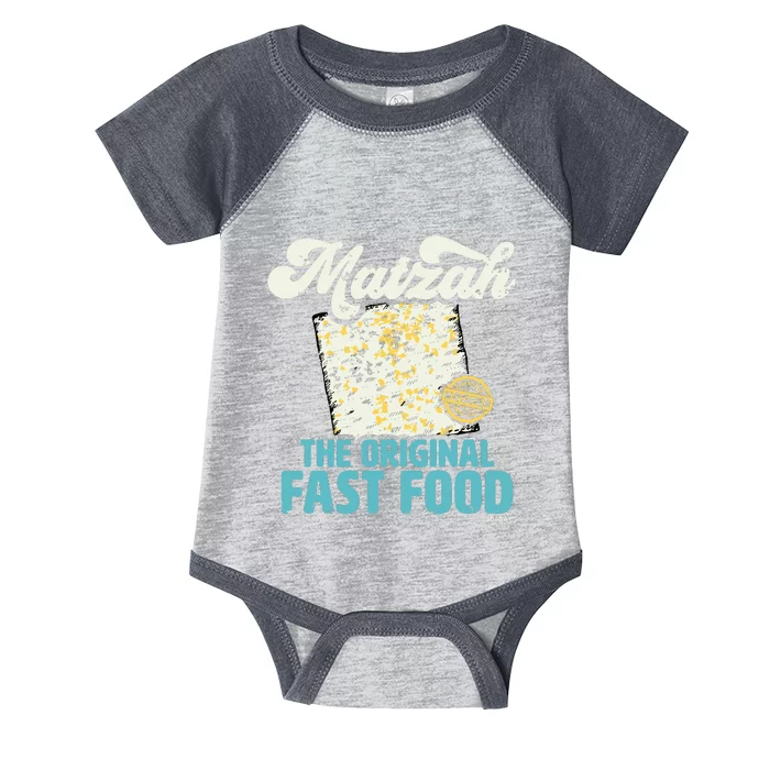 Passover Matzah The Original Fast Food Funny Seder Gift Infant Baby Jersey Bodysuit