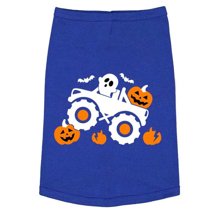 Pumpkin Monster Truck Halloween Ghost Gift Doggie Tank