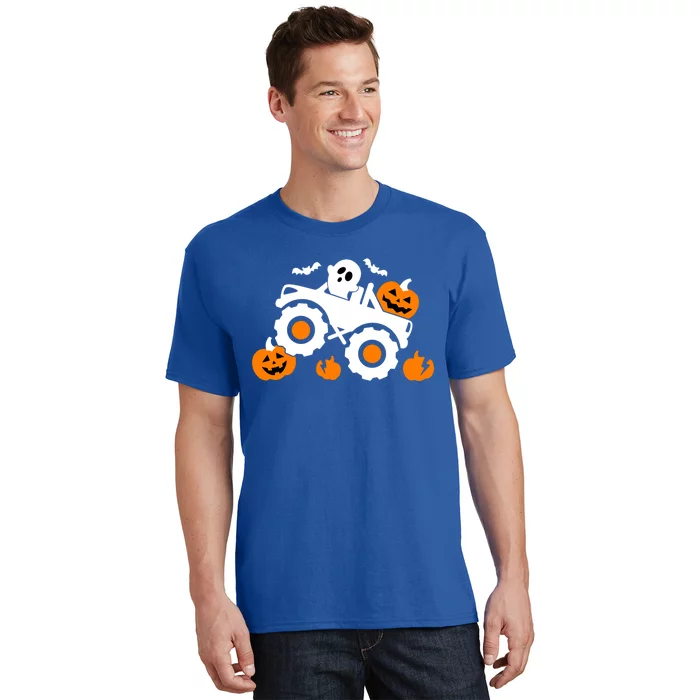 Pumpkin Monster Truck Halloween Ghost Gift T-Shirt