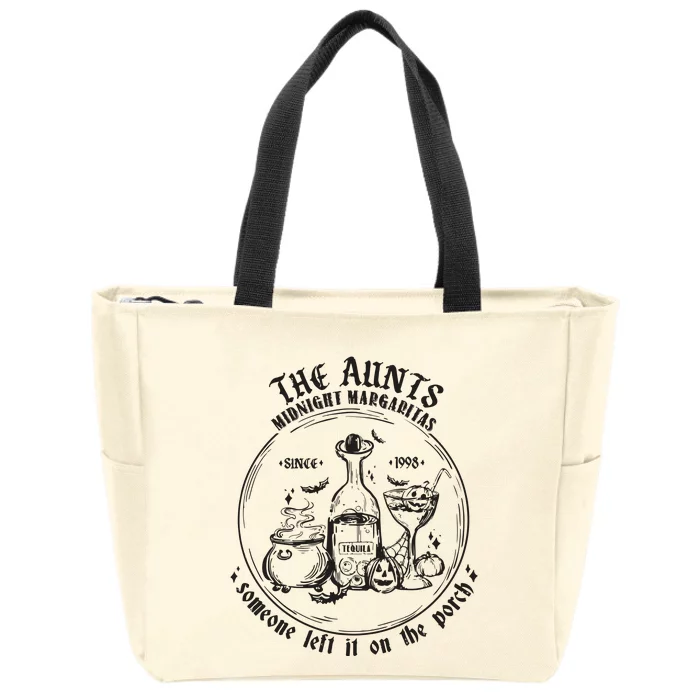 Practical Magic The Aunts Midnight Margaritas Zip Tote Bag