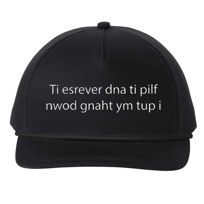 Put My Thang Down Is It Worth It Snapback Five-Panel Rope Hat