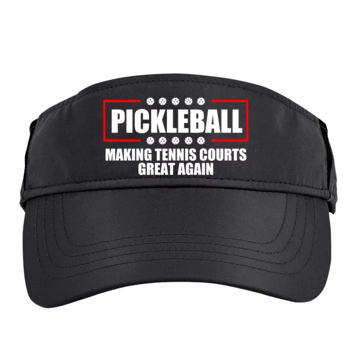 Pickleball Making Tennis Courts Great Again Adult Drive Performance Visor