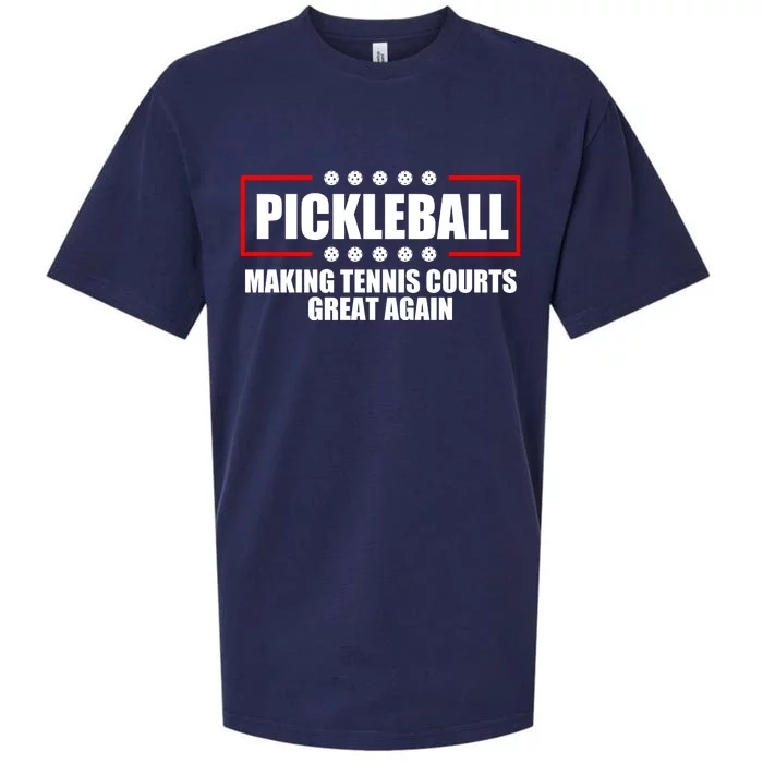 Pickleball Making Tennis Courts Great Again Sueded Cloud Jersey T-Shirt