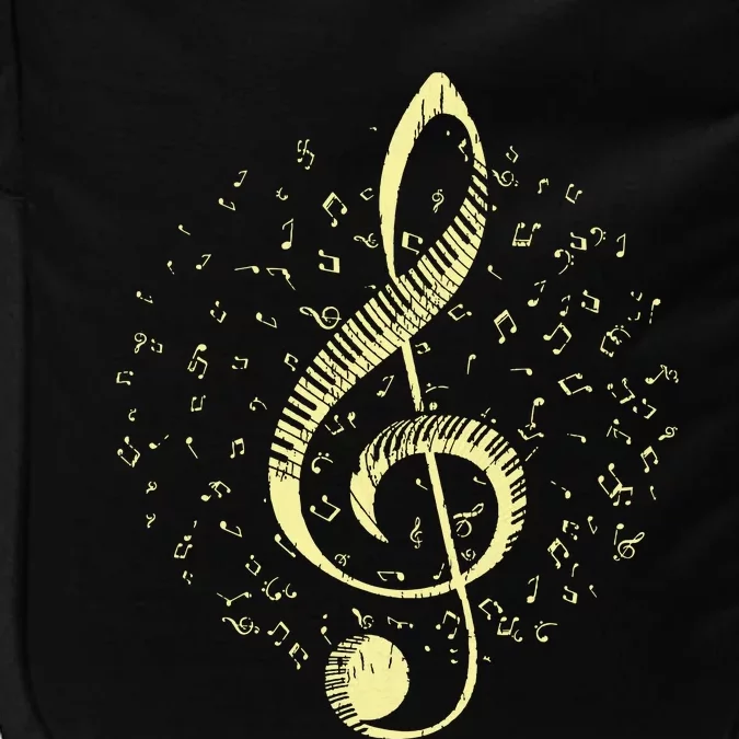 Piano Music Treble Clef Pianist Gift Piano Impact Tech Backpack