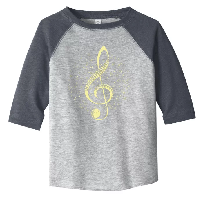 Piano Music Treble Clef Pianist Gift Piano Toddler Fine Jersey T-Shirt