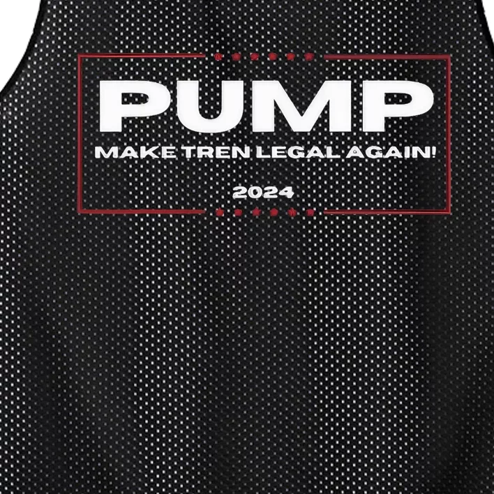 Pump Make Tren Legal Again 2024 Mesh Reversible Basketball Jersey Tank