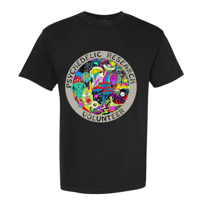 Psychedelic Mushroom Trip Psychedelic Research Gift Garment-Dyed Heavyweight T-Shirt