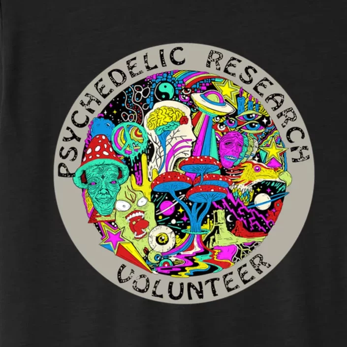 Psychedelic Mushroom Trip Psychedelic Research Gift ChromaSoft Performance T-Shirt