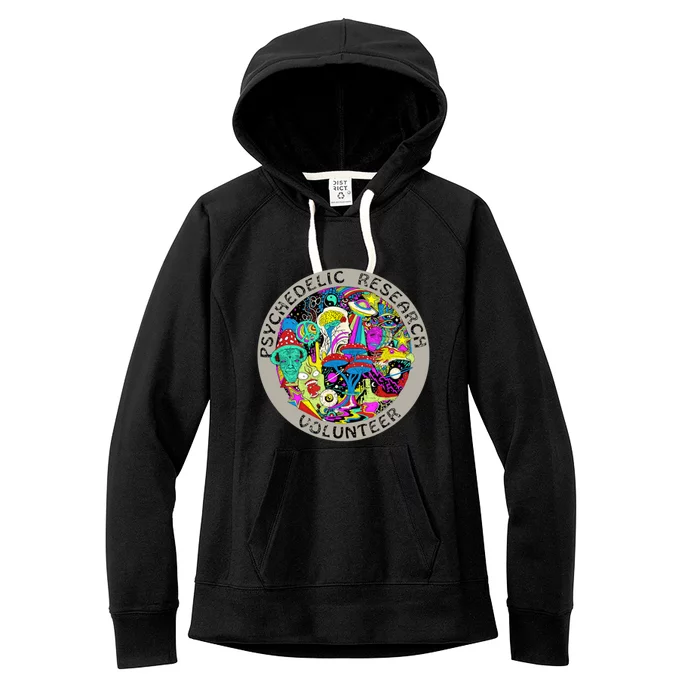 Psychedelic Mushroom Trip Psychedelic Research Gift Women's Fleece Hoodie