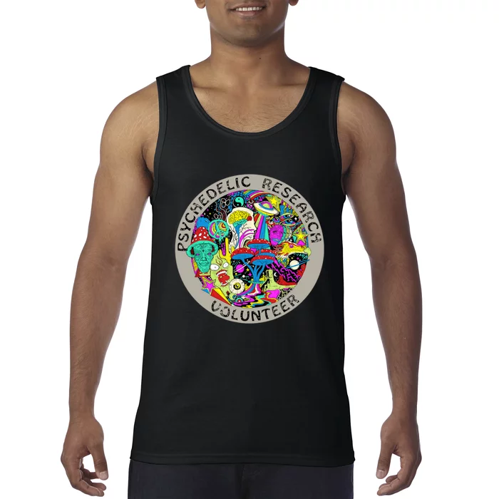 Psychedelic Mushroom Trip Psychedelic Research Gift Tank Top