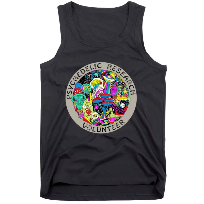 Psychedelic Mushroom Trip Psychedelic Research Gift Tank Top