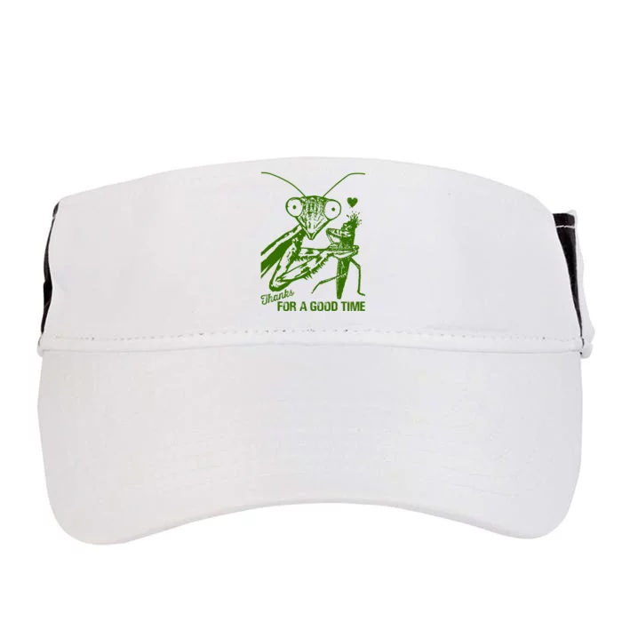 Praying Mantis Thanks For A Good Time Funny Adult Drive Performance Visor