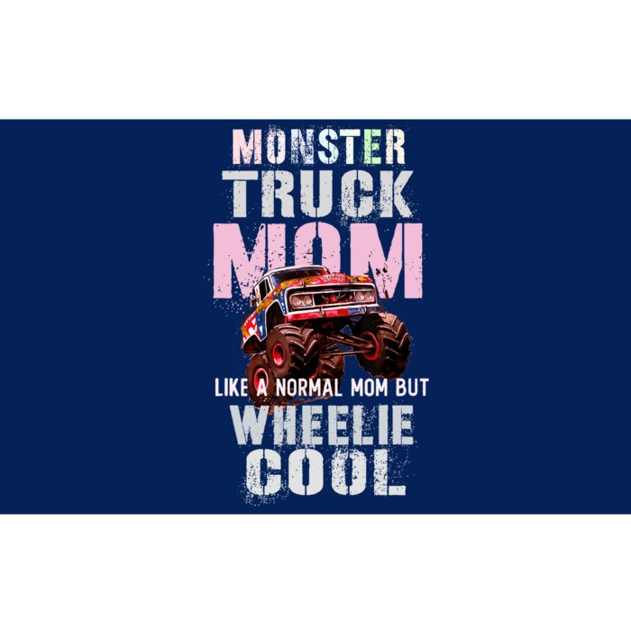 Pink MONSTER Truck MOM Like Normal Mama But Wheelie Cool Bumper Sticker