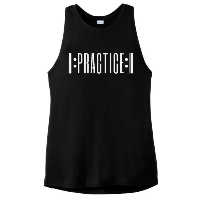 Practice Music Teacher Ladies Tri-Blend Wicking Tank