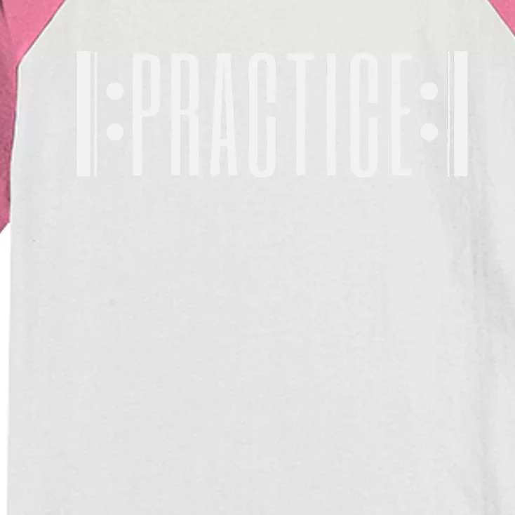 Practice Music Teacher Kids Colorblock Raglan Jersey