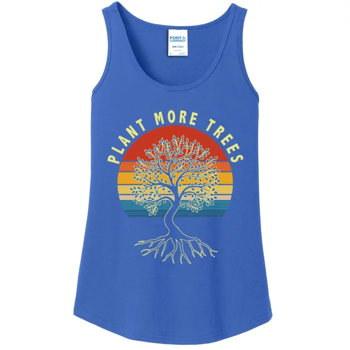 Plant More Trees Save Earth Happy Earth Day Gift Ladies Essential Tank