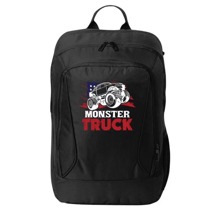 Patriotic Monster Truck With America Cool Gift City Backpack