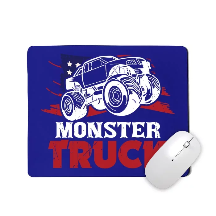 Patriotic Monster Truck With America Cool Gift Mousepad