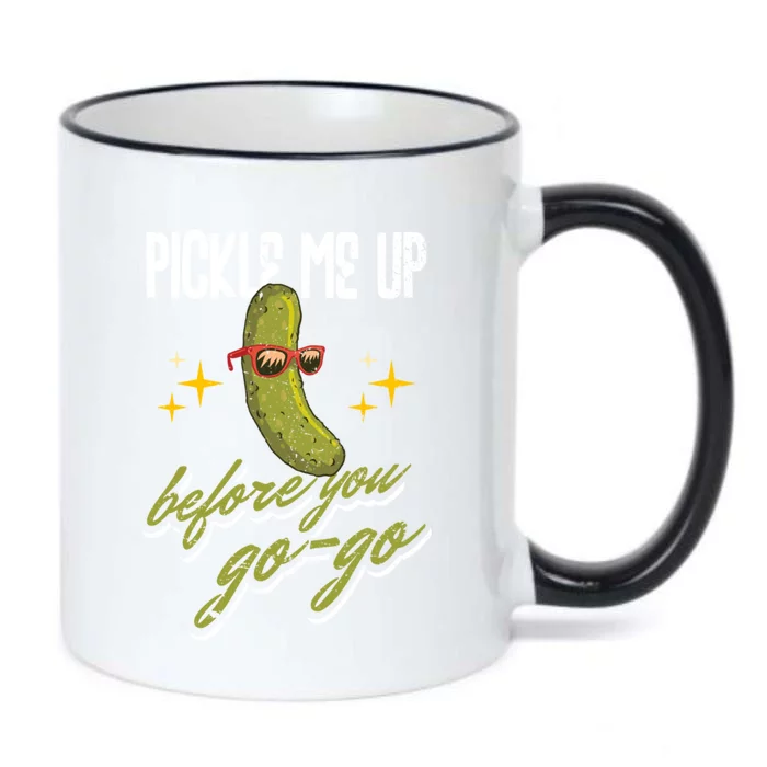 Pickle Me Up Before You Gogo Pickles Lover Cool Gift Black Color Changing Mug