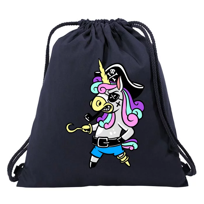 Pirate Magical Unicorn Drawstring Bag