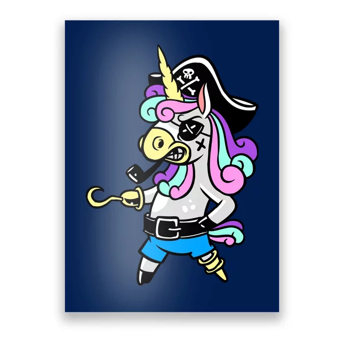 Pirate Magical Unicorn Poster