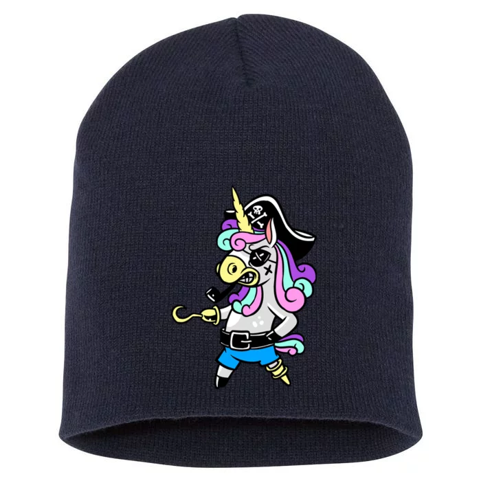 Pirate Magical Unicorn Short Acrylic Beanie