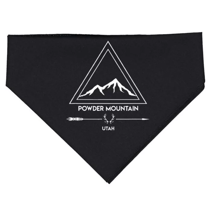 Powder Mountain Utah Ski Vacation USA-Made Doggie Bandana