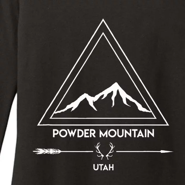 Powder Mountain Utah Ski Vacation Womens CVC Long Sleeve Shirt