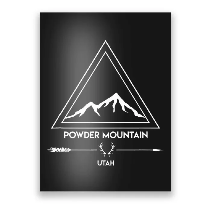 Powder Mountain Utah Ski Vacation Poster