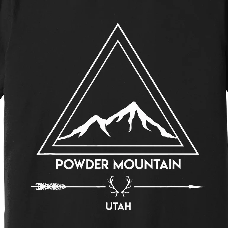 Powder Mountain Utah Ski Vacation Premium T-Shirt