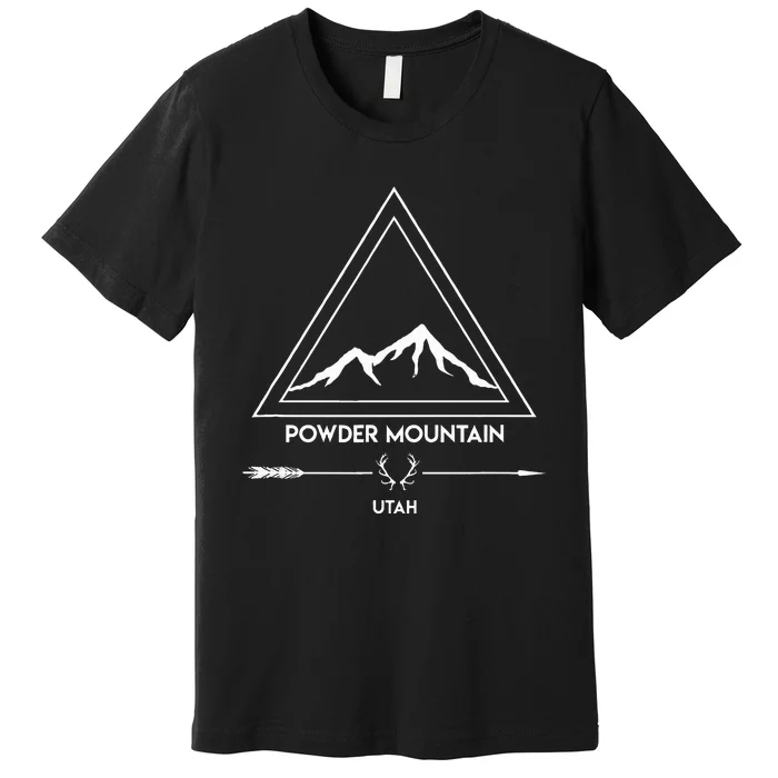 Powder Mountain Utah Ski Vacation Premium T-Shirt