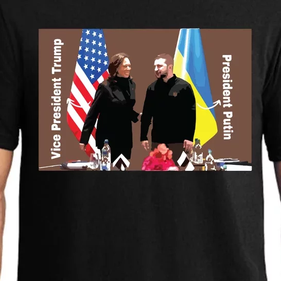 Political Meme Vice President Trump President Putin Pajama Set