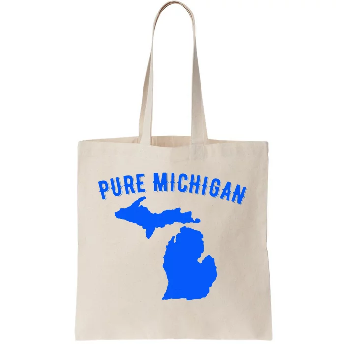 Pure Michigan Vacation Water Lake Fun Gift Idea Tote Bag