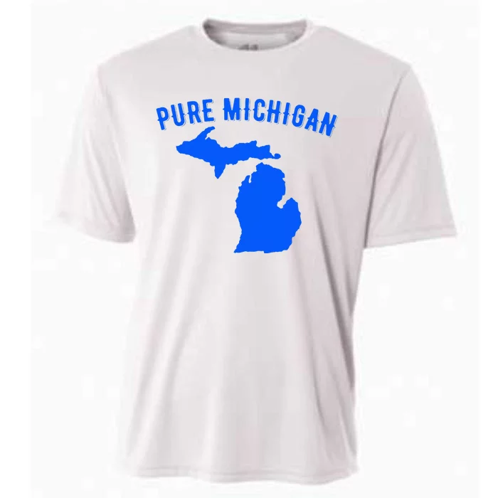 Pure Michigan Vacation Water Lake Fun Gift Idea Cooling Performance Crew T-Shirt