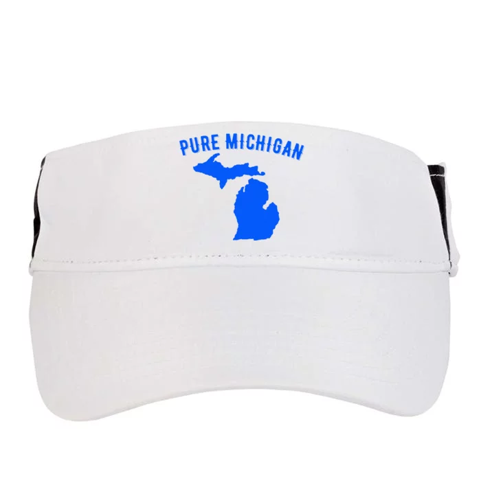 Pure Michigan Vacation Water Lake Fun Gift Idea Adult Drive Performance Visor