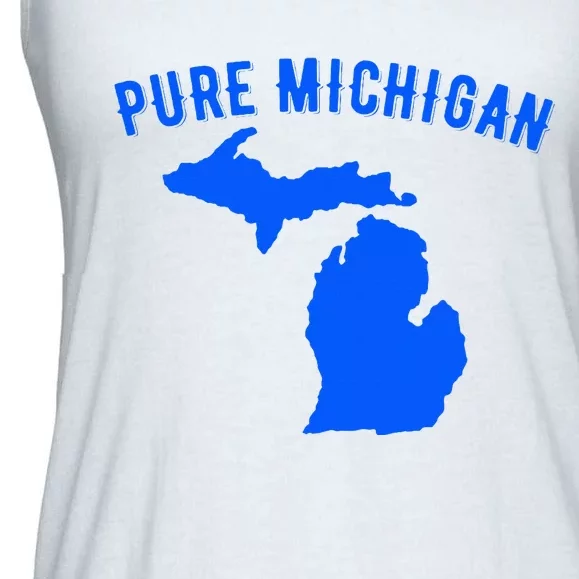 Pure Michigan Vacation Water Lake Fun Gift Idea Ladies Essential Flowy Tank