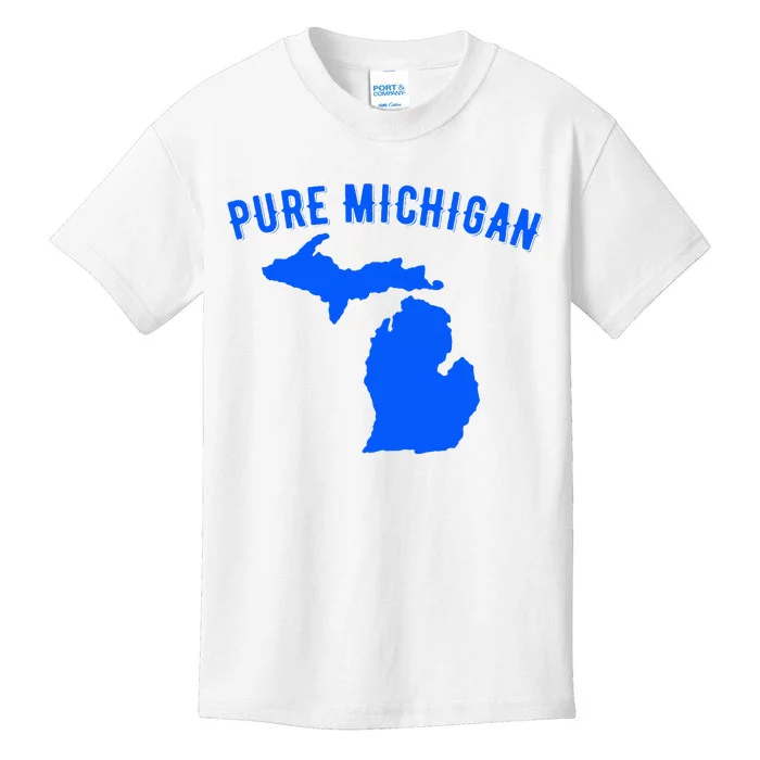 Pure Michigan Vacation Water Lake Fun Gift Idea Kids T-Shirt