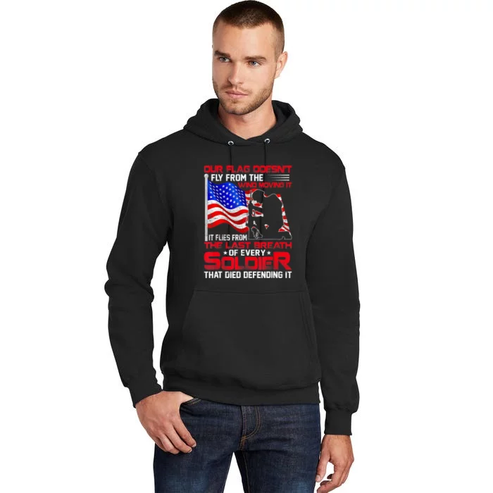 Patriotic Military Veteran Tall Hoodie