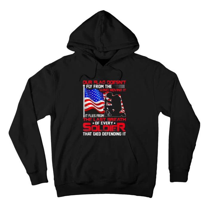 Patriotic Military Veteran Tall Hoodie