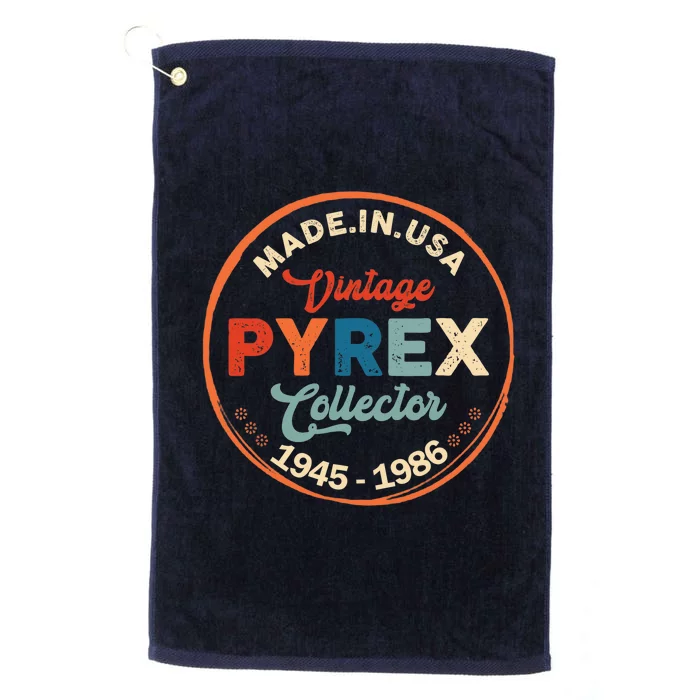 Pyrex Mark Vintage Collector Made In USA Platinum Collection Golf Towel