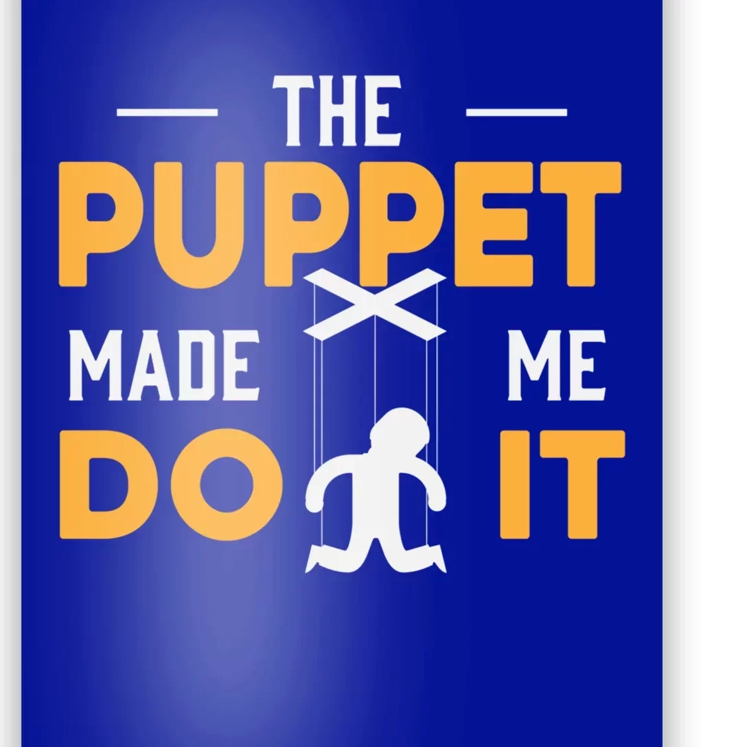 Puppet Master Ventriloquist Puppeteer Puppetry Gift Poster