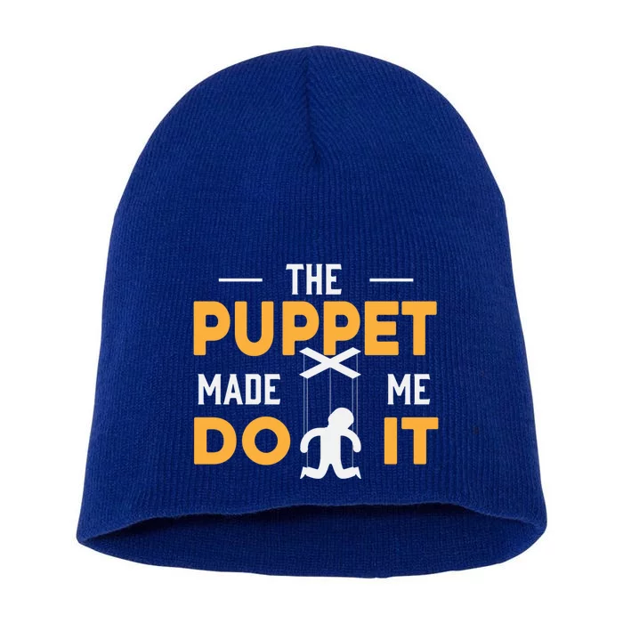 Puppet Master Ventriloquist Puppeteer Puppetry Gift Short Acrylic Beanie