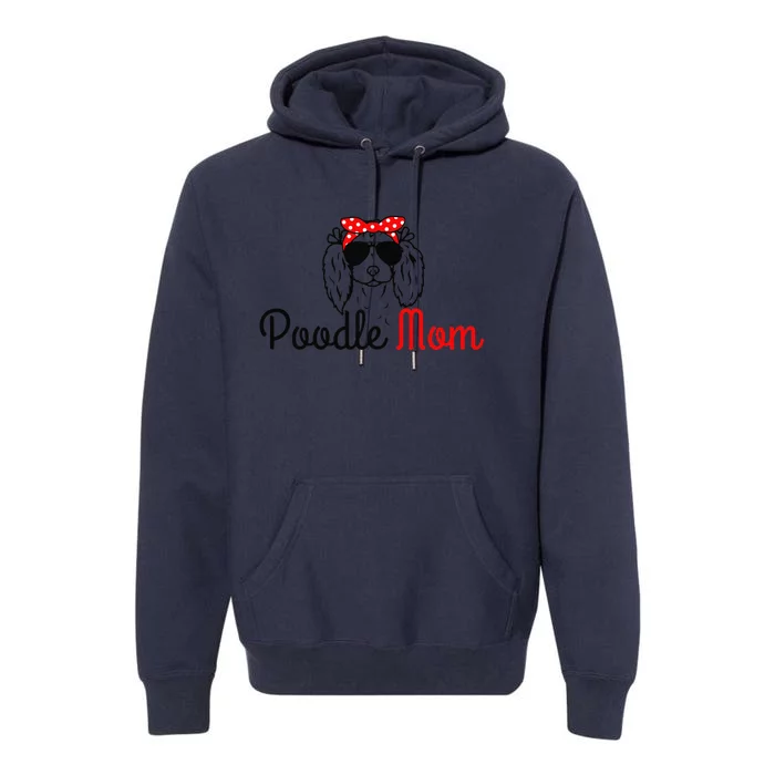 Poodle Mom Vintage Funny Cute Dog Poodle Mama Premium Hoodie