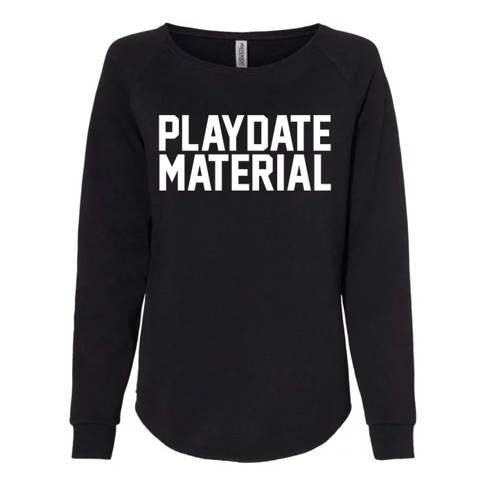 Playdate Material Valentine Womens California Wash Sweatshirt