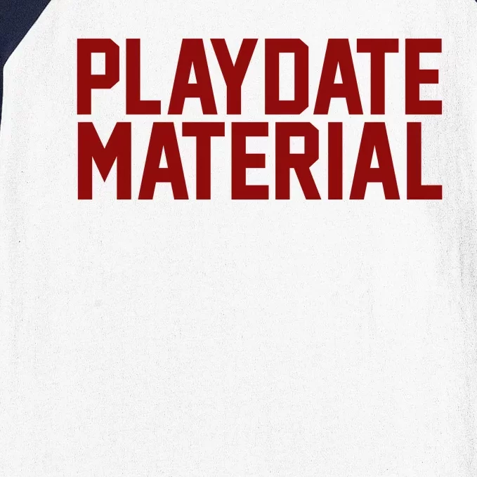 Playdate Material Valentine Baseball Sleeve Shirt