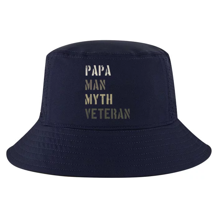 Papa Myth Veteran Cool Gift Gift For Retired Military Cool Comfort Performance Bucket Hat