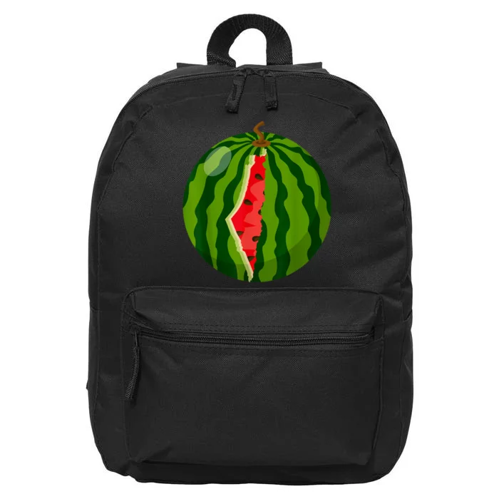 Palestine Map Watermelon Arabic Calligraphy 16 in Basic Backpack